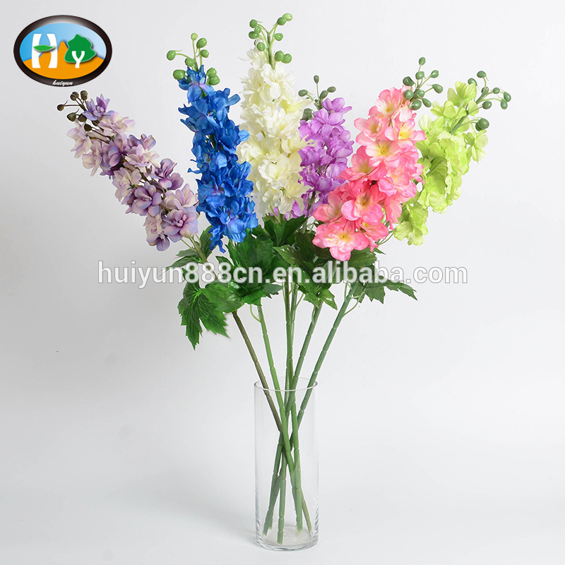 安い長い茎の絹人工デルフィニウムの花と緑の果実のフラワーアレンジメントのための-装飾用花&花網問屋・仕入れ・卸・卸売り