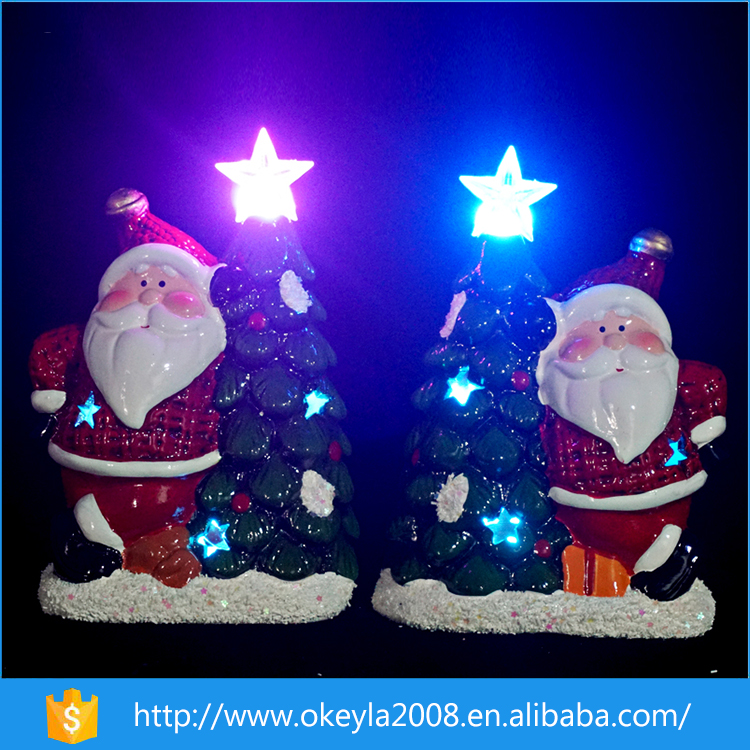 セラミッククリスマスの飾り2016electircのサンタクロースとスタークリスマスツリー-クリスマスデコレーション用品問屋・仕入れ・卸・卸売り