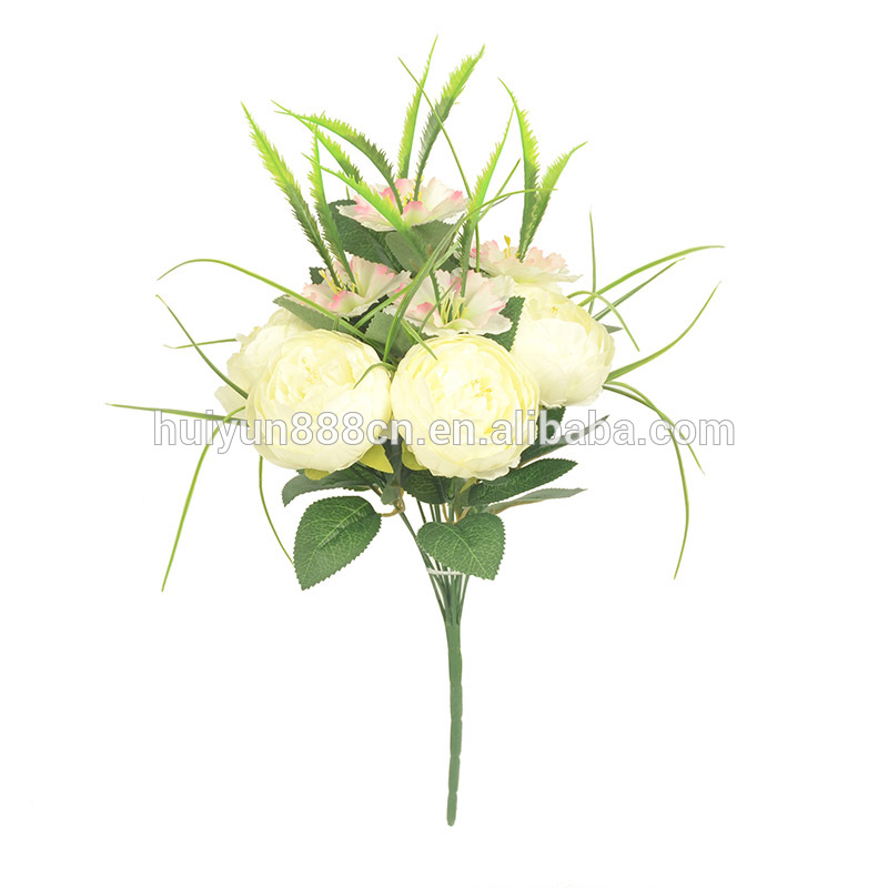 高品質シルク高貴な牡丹人工結婚式の花混合で新鮮なカーネーション-装飾用花&花網問屋・仕入れ・卸・卸売り