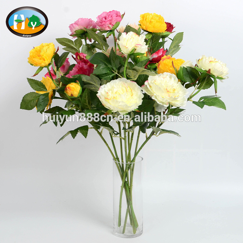 人工的なシャクヤクの花高品質のシルクフラワーアレンジメントのための卸売-装飾用花&花網問屋・仕入れ・卸・卸売り