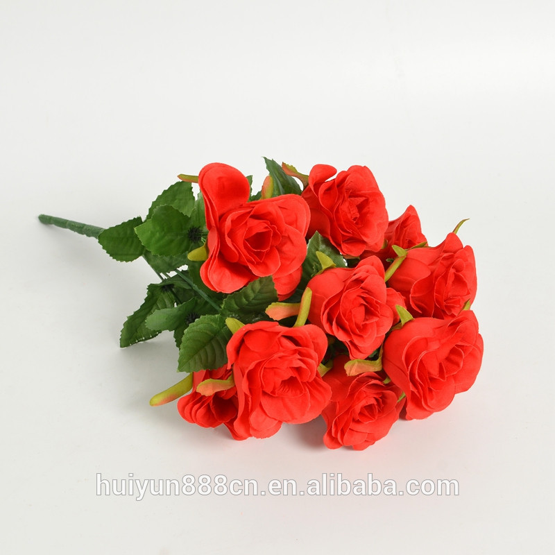 最も熱い販売人工赤いローズウエディングフラワー-装飾用花&花網問屋・仕入れ・卸・卸売り