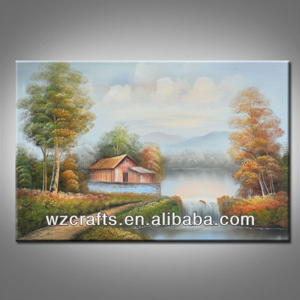 美しい自然の風景の油絵の家の装飾のための-絵画＆カリグラフィー問屋・仕入れ・卸・卸売り