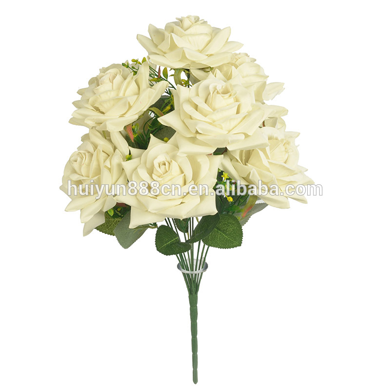 高いエッジベルベットカール卸売バラの花束は造花を空想-装飾用花&花網問屋・仕入れ・卸・卸売り