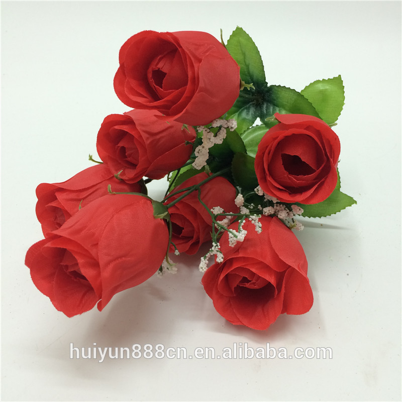 高品質安い赤い絹バラ人工結婚式の花の卸売-装飾用花&花網問屋・仕入れ・卸・卸売り