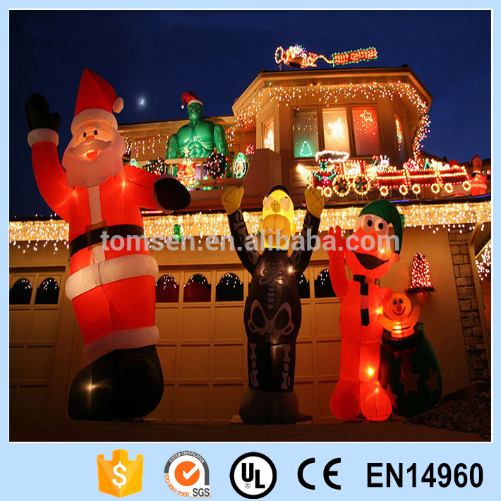 クリスマス点灯式インフレータブルサンタクロースの冬の屋外led装飾-クリスマスデコレーション用品問屋・仕入れ・卸・卸売り