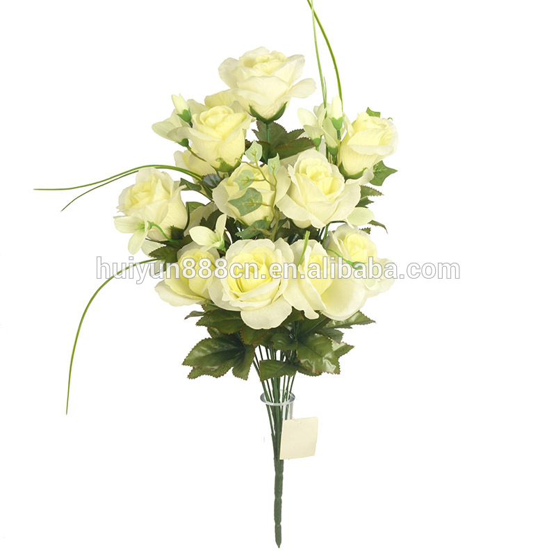 結婚式の装飾的なリアルな外観絹バラ造花のブーケ-装飾用花&花網問屋・仕入れ・卸・卸売り