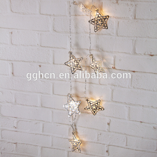 バッテリー式ledクリスマスツリーの飾り金属スターライト、 ガーデン/の家の装飾の光-クリスマスデコレーション用品問屋・仕入れ・卸・卸売り