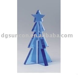新しい到着の2015透明な青いアクリルクリスマスツリー　贈り物クラフト-クリスマスデコレーション用品問屋・仕入れ・卸・卸売り
