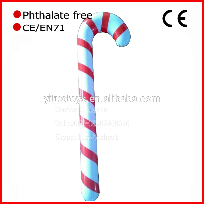クリスマスの装飾インフレータブルウォーキングスティック/松葉杖/ crosier-クリスマスデコレーション用品問屋・仕入れ・卸・卸売り