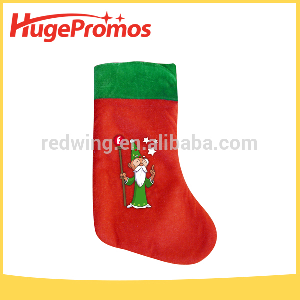 カスタマイズされたロゴプリント昇進のための豪華なクリスマスの靴下-クリスマスデコレーション用品問屋・仕入れ・卸・卸売り