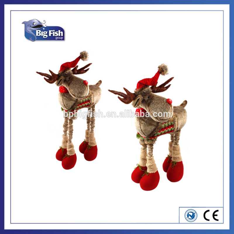 家の装飾クリスマス装飾用品ビッグ立ち鹿付き リトラクタブル脚-クリスマスデコレーション用品問屋・仕入れ・卸・卸売り