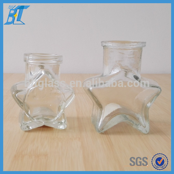0.5オンス2オンスリトルスター形状ガラスバイアル、クラフトガラスボトルでコルク-ガラス製品問屋・仕入れ・卸・卸売り