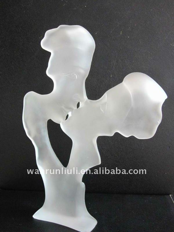 水晶結婚祝い用装飾bj170キス愛-民芸品問屋・仕入れ・卸・卸売り