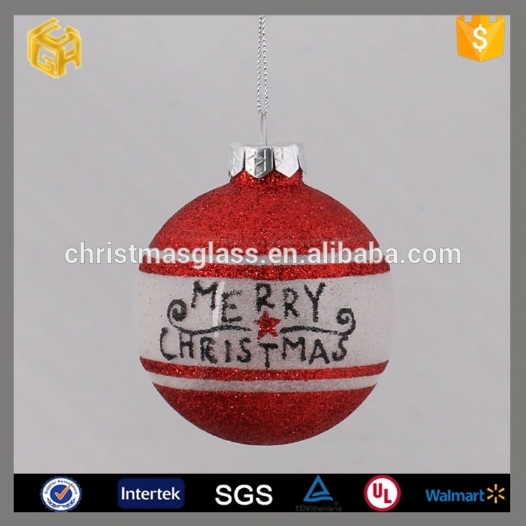 ガラス玉メリークリスマスの言葉の装飾用品-民芸品問屋・仕入れ・卸・卸売り