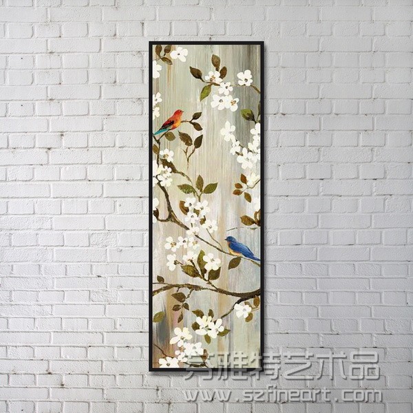 中国スタイル抽象キャンバスの花の油絵-絵画＆カリグラフィー問屋・仕入れ・卸・卸売り