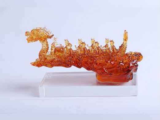 中国liuliドラゴンボートグラスファイバービジネスギフトお祝い用および家の装飾-民芸品問屋・仕入れ・卸・卸売り