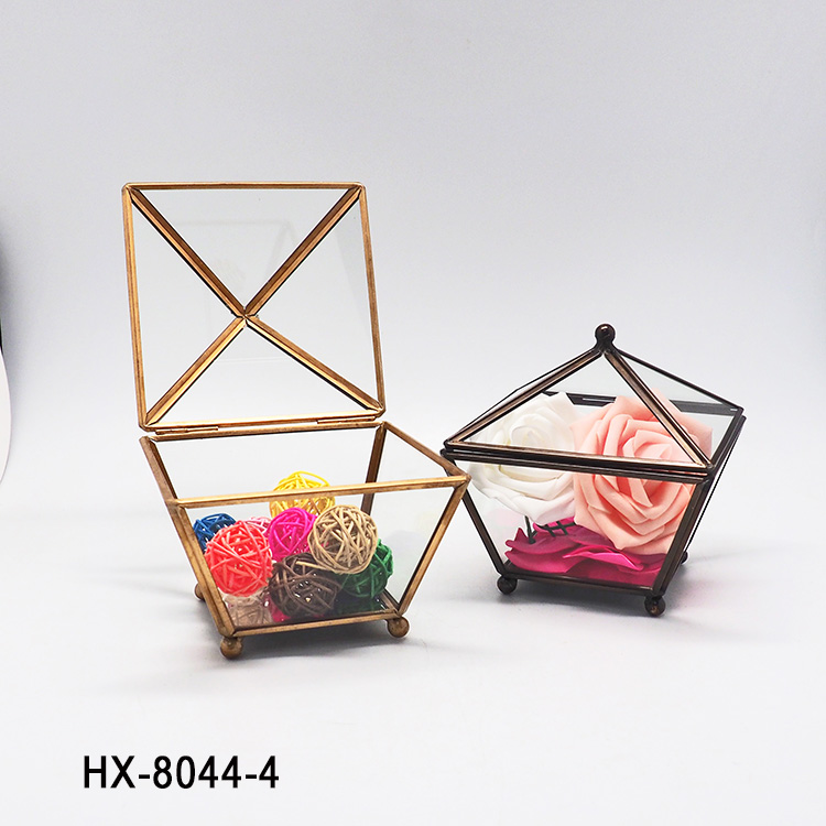 HX-8044クリアガラス幾何テラリウム多肉植物-宗教工芸品問屋・仕入れ・卸・卸売り