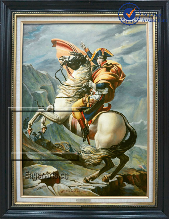 カスタム高品質ウォール アート手作り古典額装有名な馬の油絵キャンバス上の写真から-絵画＆カリグラフィー問屋・仕入れ・卸・卸売り