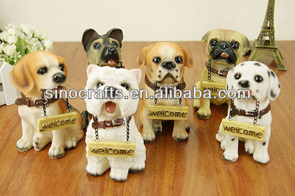 工場直接家の装飾polyresinの犬の像-樹脂工芸品問屋・仕入れ・卸・卸売り