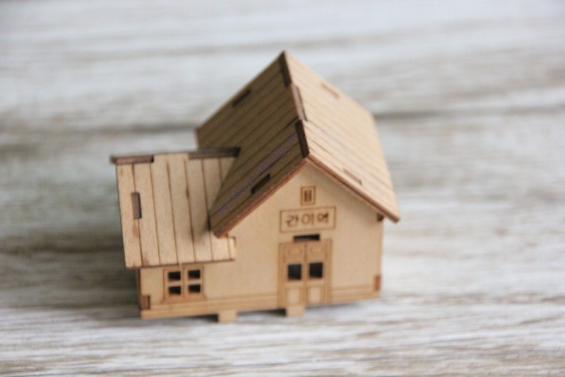 中国の製造元2015卸売diy木造住宅のモデル。 レーザーカット3d木製工芸品-芸術コレクター商品問屋・仕入れ・卸・卸売り
