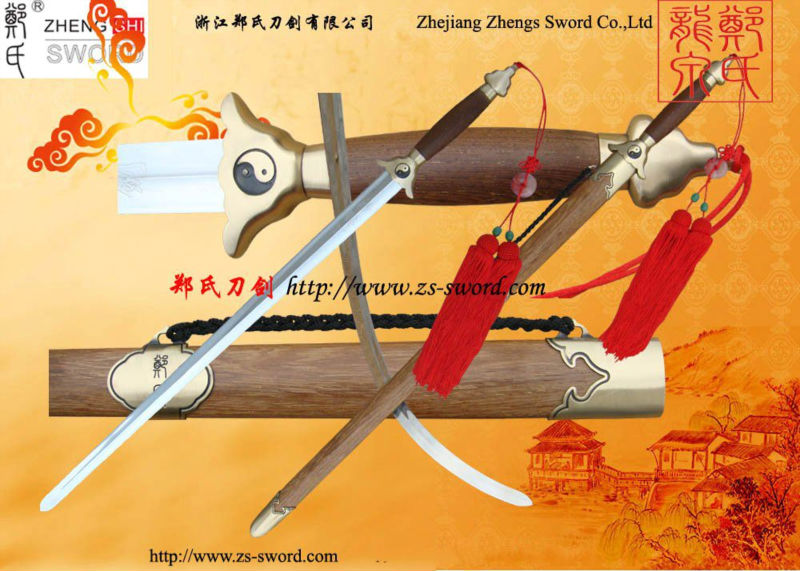 Handforged中国の剣- kungfuの剣、 中国の太一トレーニングの剣-金属工芸品問屋・仕入れ・卸・卸売り