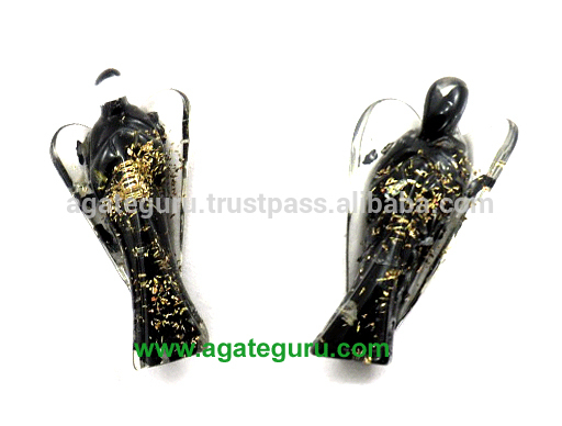 黒トルマリンorgonite 2インチ天使: orgone天使:治癒orgone結晶-半貴石工芸品問屋・仕入れ・卸・卸売り