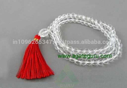 クリスタルクォーツ108ビーズマラ石ブレスレット:クリスタルquartzbeads石卸売業者メーカー-半貴石工芸品問屋・仕入れ・卸・卸売り