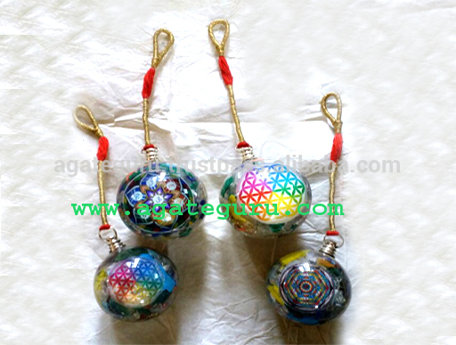 Orgoneボール振り子でチャクラ花の生活:メーカーorgone治癒振り子-半貴石工芸品問屋・仕入れ・卸・卸売り