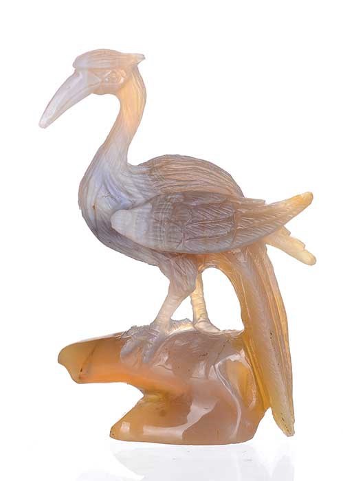 自然な瑪瑙水晶彫白鷺#al26鳥の彫刻家の装飾のギフト-記念品問屋・仕入れ・卸・卸売り