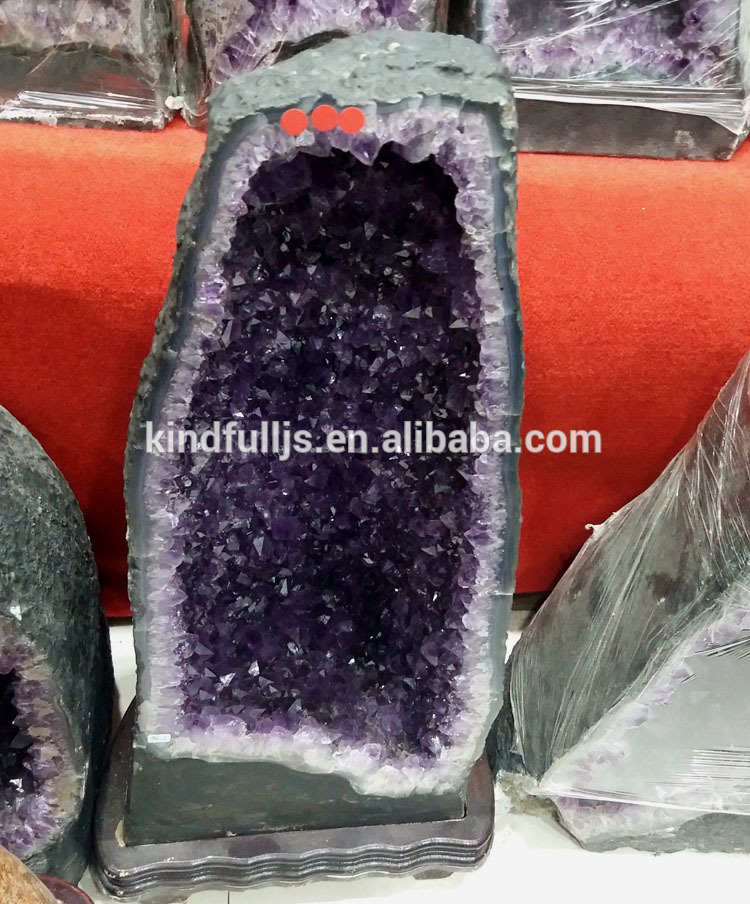 ナチュラルブラジル大岩紫アメジストクリスタルgeodesクリスタルクラスター用販売-クリスタル製品問屋・仕入れ・卸・卸売り