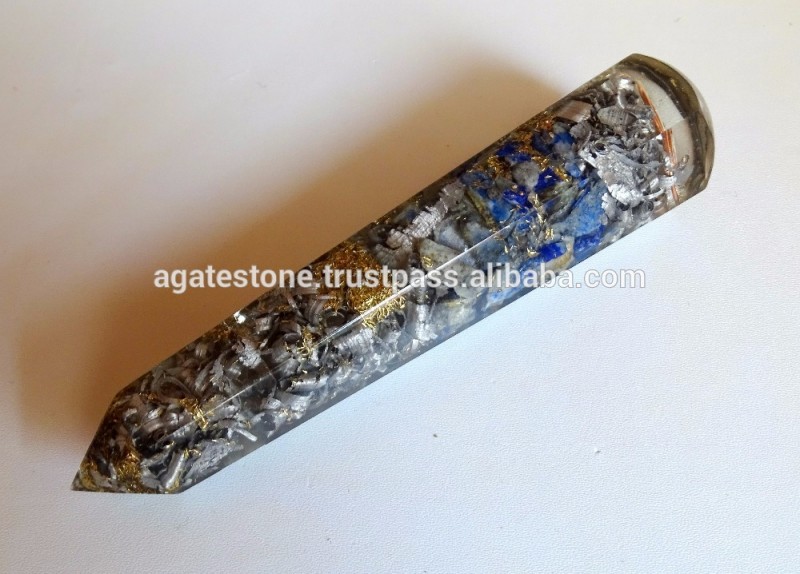 新しい到着のラピスラズリorgoniteマッサージ瑪瑙から持つ杖アルミ石輸出-芸術コレクター商品問屋・仕入れ・卸・卸売り