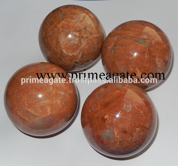 オレンジムーンストーン石ボール:すべてのタイプの宝石用原石球ボール-芸術コレクター商品問屋・仕入れ・卸・卸売り