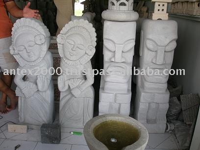 手芸:庭像メイドの天然石のための屋外装飾-彫刻工芸品問屋・仕入れ・卸・卸売り