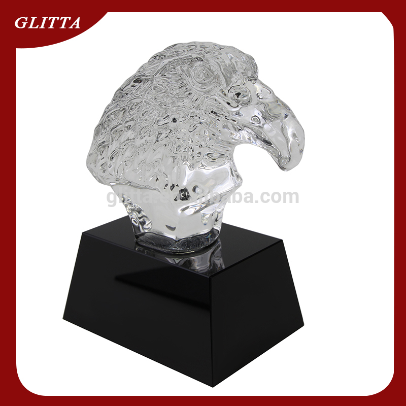 Glitta カスタマイズ さ れ た クリスタル イーグル置物工芸用装飾ギフト 、 クリスタル イーグル氷山クリスタル工芸品、 クリスタル トロフィー wt004-問屋・仕入れ・卸・卸売り
