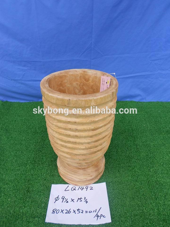 無垢材の植木鉢を切り分けた-木工芸品、ウッドクラフト問屋・仕入れ・卸・卸売り