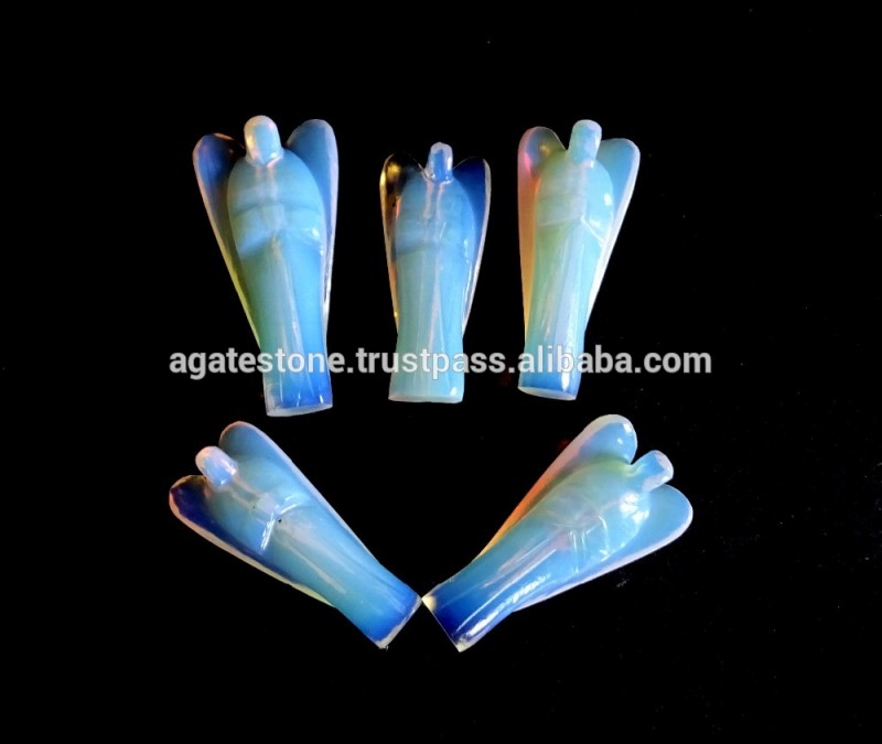 2インチ宝石用原石opalite天使:卸売宝石天使たち-芸術コレクター商品問屋・仕入れ・卸・卸売り