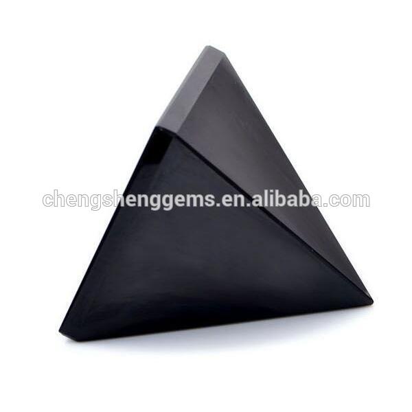 宝石用原石黒黒曜石ピラミッド用ホーム装飾-彫刻問屋・仕入れ・卸・卸売り