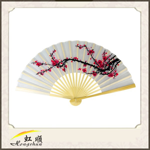 9" 桜の/さくら結婚式のための絹の手のファン-ウエディングデコレーション、ギフト問屋・仕入れ・卸・卸売り