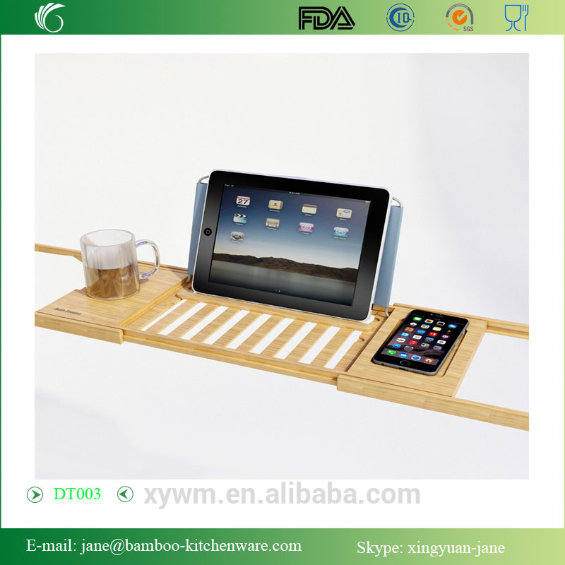 竹バスタブdt003キャディートレイを延長して側面と風呂のテーブルを保持してい棚タブレット書籍電話とワインを飲み-宗教工芸品問屋・仕入れ・卸・卸売り