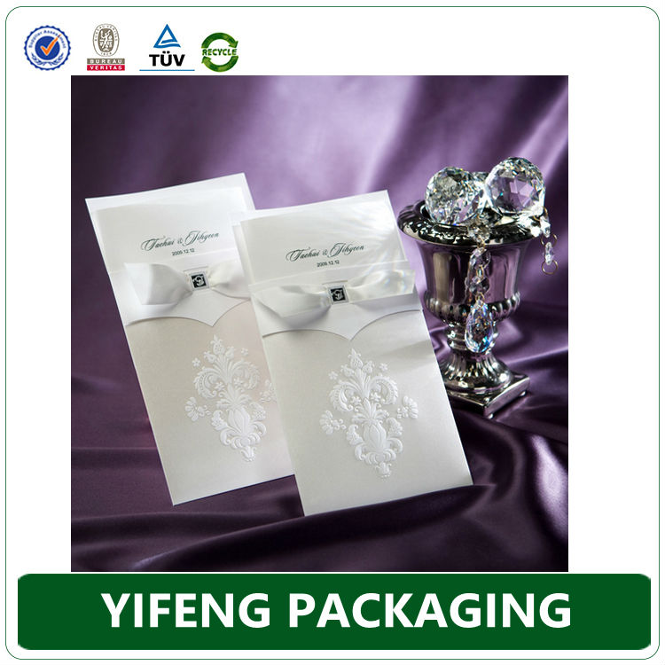 中国卸売2014年ファンシー手漉き紙レーザーカット結婚式の招待状のカード-造花問屋・仕入れ・卸・卸売り