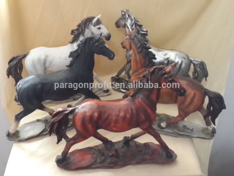 ファインアートポリレジン馬銅像家の装飾のための-樹脂工芸品問屋・仕入れ・卸・卸売り
