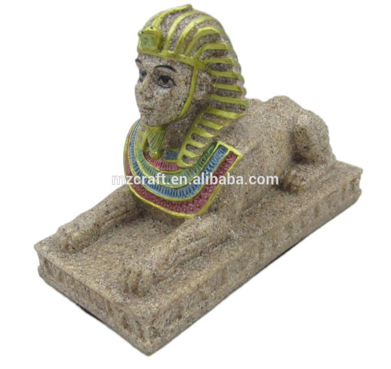 エジプトのスフィンクスエジプトスタイル砂岩像ホーム水族館の装飾12052古典的な工芸品ギフト-芸術コレクター商品問屋・仕入れ・卸・卸売り