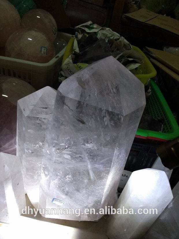 大ロッククリスタルポイントで二つの塔、良い品質ナチュラルクリスタルポイント-問屋・仕入れ・卸・卸売り
