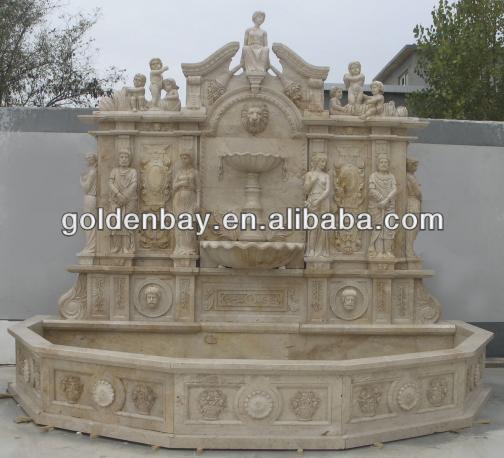 イタリアンデザインmounmental手彫り大理石の壁泉-彫刻工芸品問屋・仕入れ・卸・卸売り