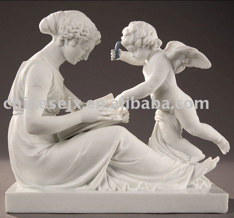 天使の大理石の彫刻-彫刻工芸品問屋・仕入れ・卸・卸売り