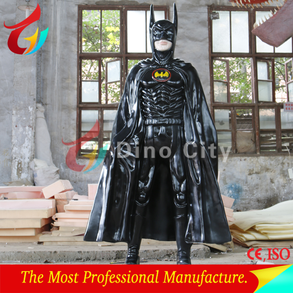 公園の装飾等身大の映画キャラクターバットマンファイバーグラスの像-樹脂工芸品問屋・仕入れ・卸・卸売り
