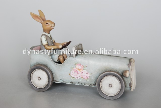 樹脂装飾的な家具のウサギ運転したファニッシングの記事-樹脂工芸品問屋・仕入れ・卸・卸売り