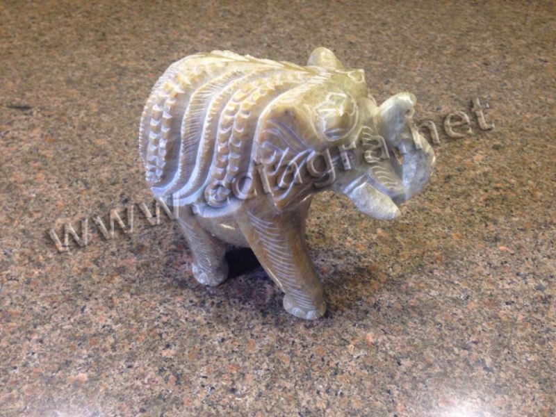 ソープストーンの動物の象の彫刻-民芸品問屋・仕入れ・卸・卸売り