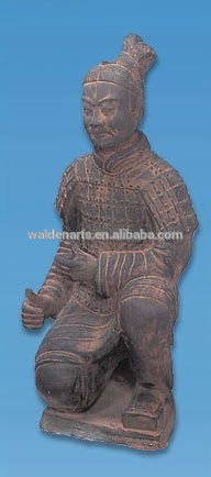 中国軍兵馬ひざまずく アーチャー戦士ガーデン像-問屋・仕入れ・卸・卸売り