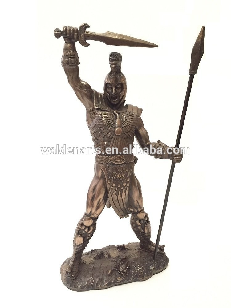 ギリシャ アキレス解き放た で剣と槍像彫刻-問屋・仕入れ・卸・卸売り